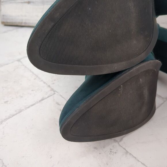 Cloudwalkers Dark Teal Green Broome Ankle Booties with Velvet Inset Size 9.5W - Picture 16 of 16
